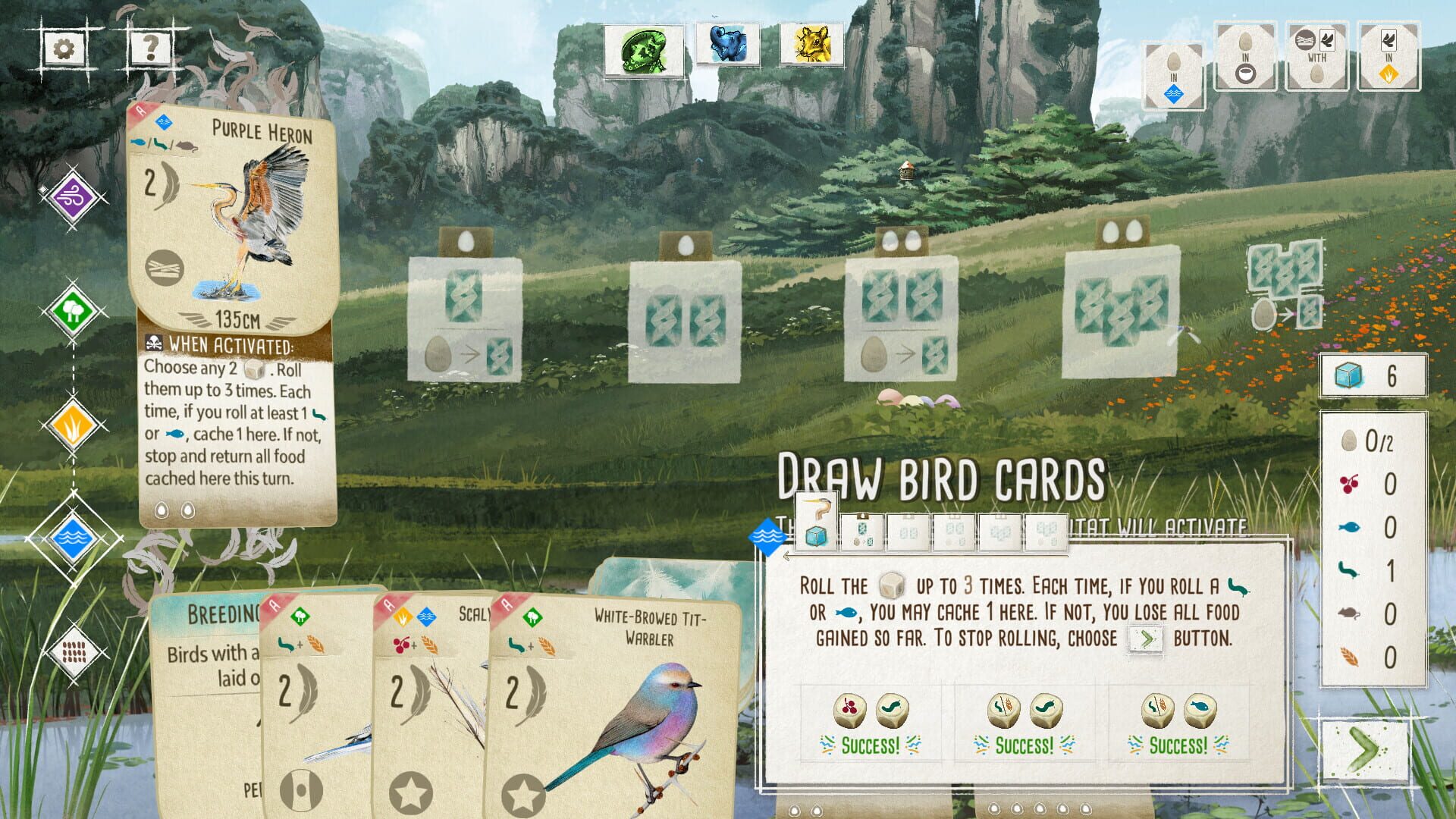 Screenshot for Wingspan: Asia Expansion
