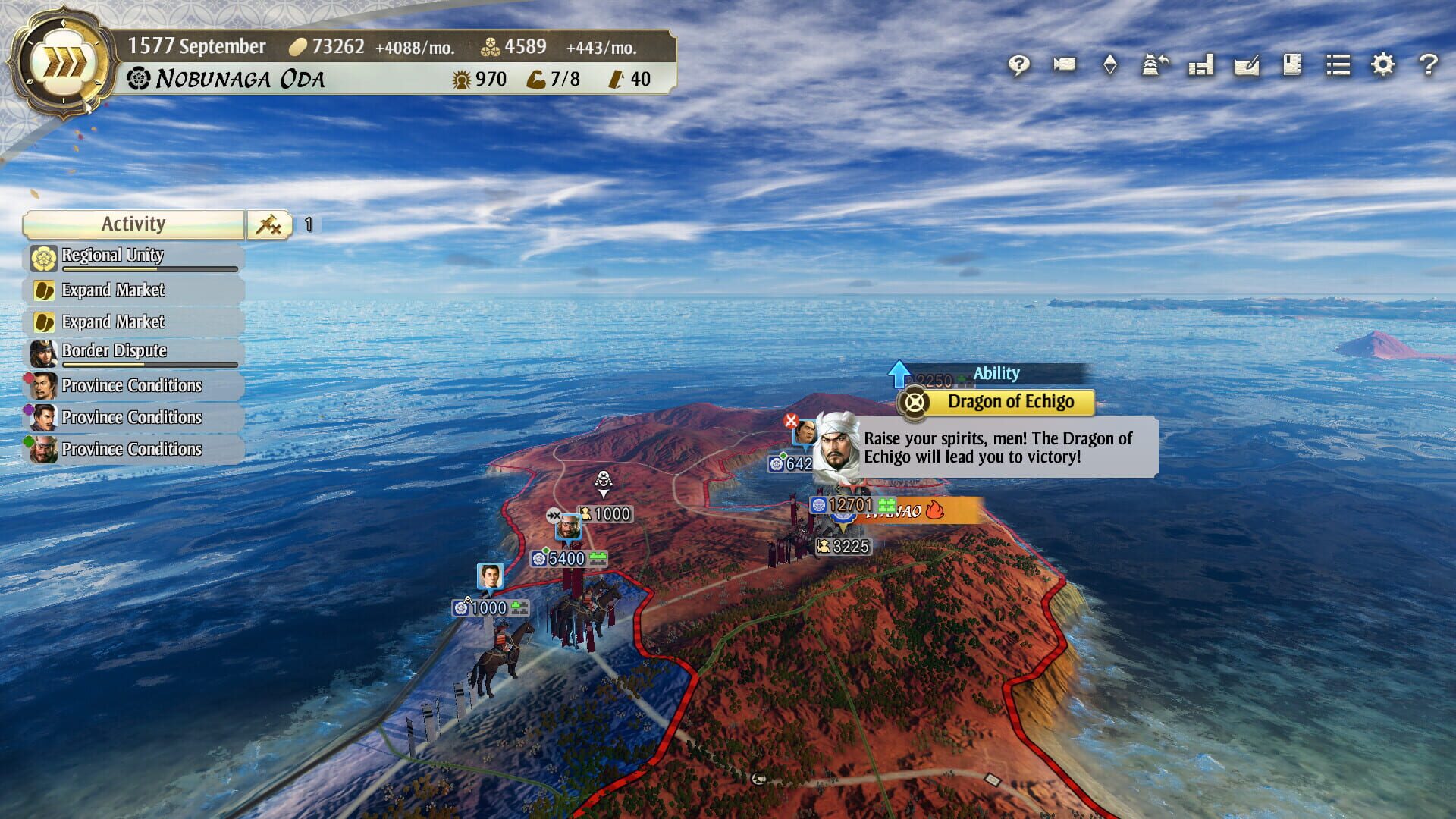 Screenshot for Nobunaga's Ambition: Awakening - Set of 6 Scenarios