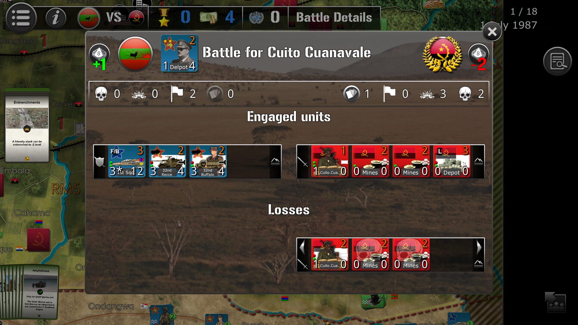 Screenshot for Wars Across The World: Angola 1988