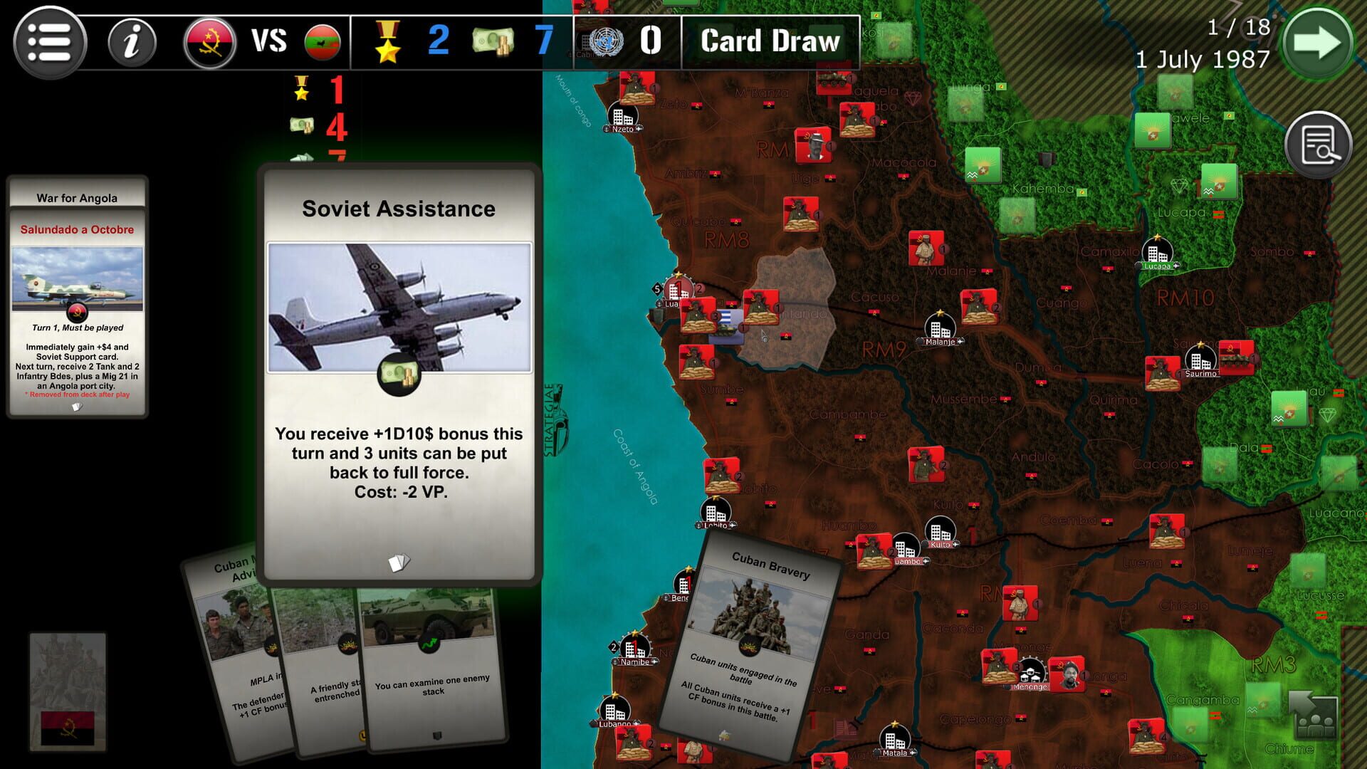 Screenshot for Wars Across The World: Angola 1988
