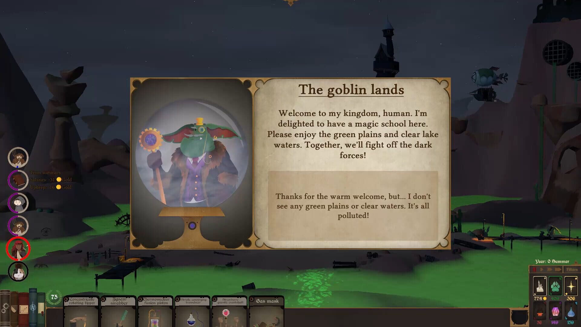 Screenshot for Spellcaster University: Gears and Gobelins