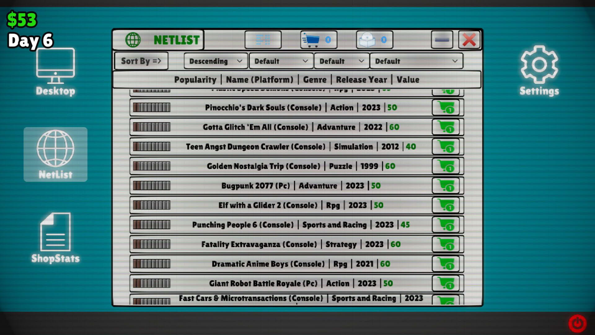 Screenshot for Replay Value: Second Hand Games