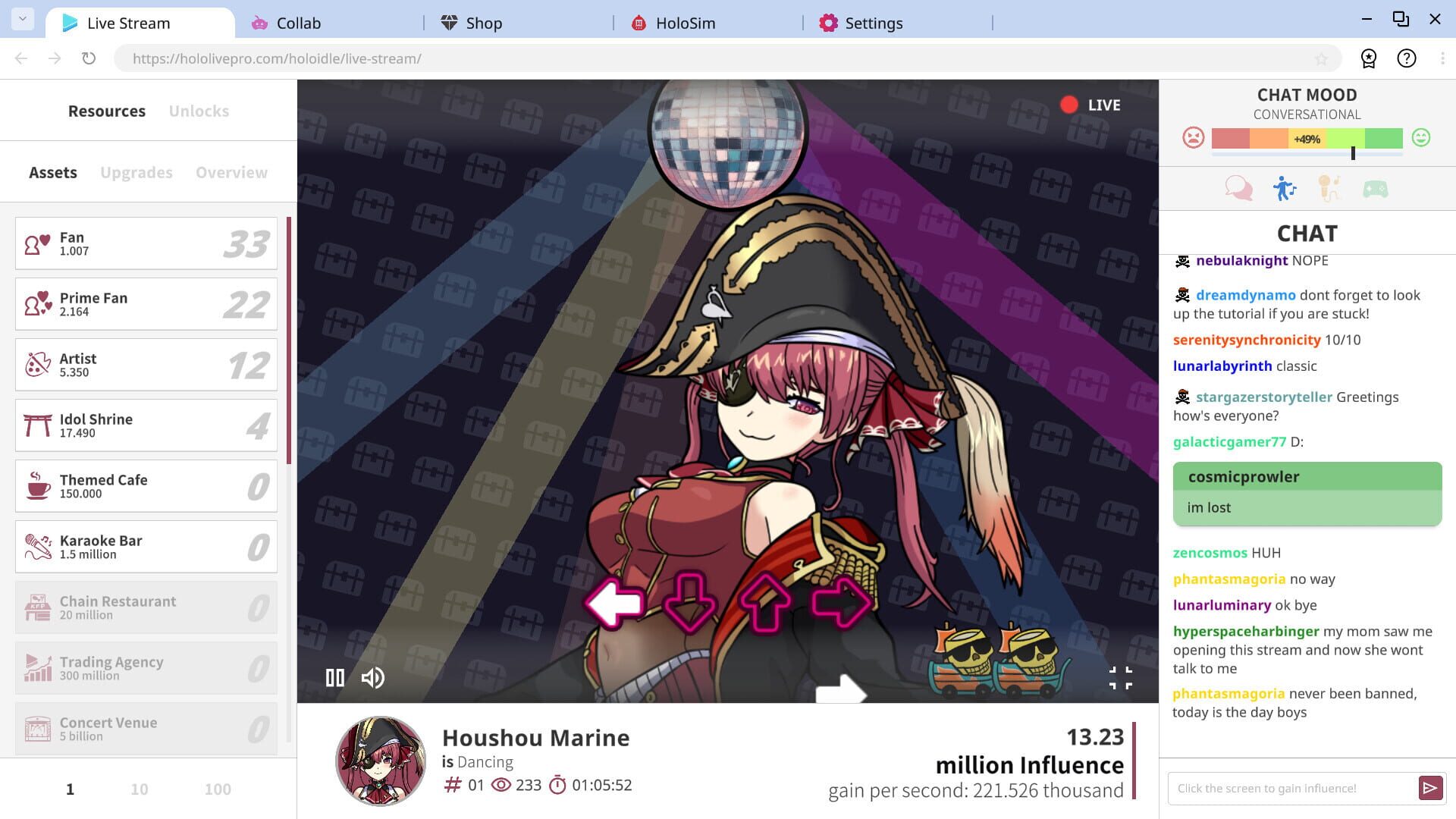 Screenshot for Holoidle