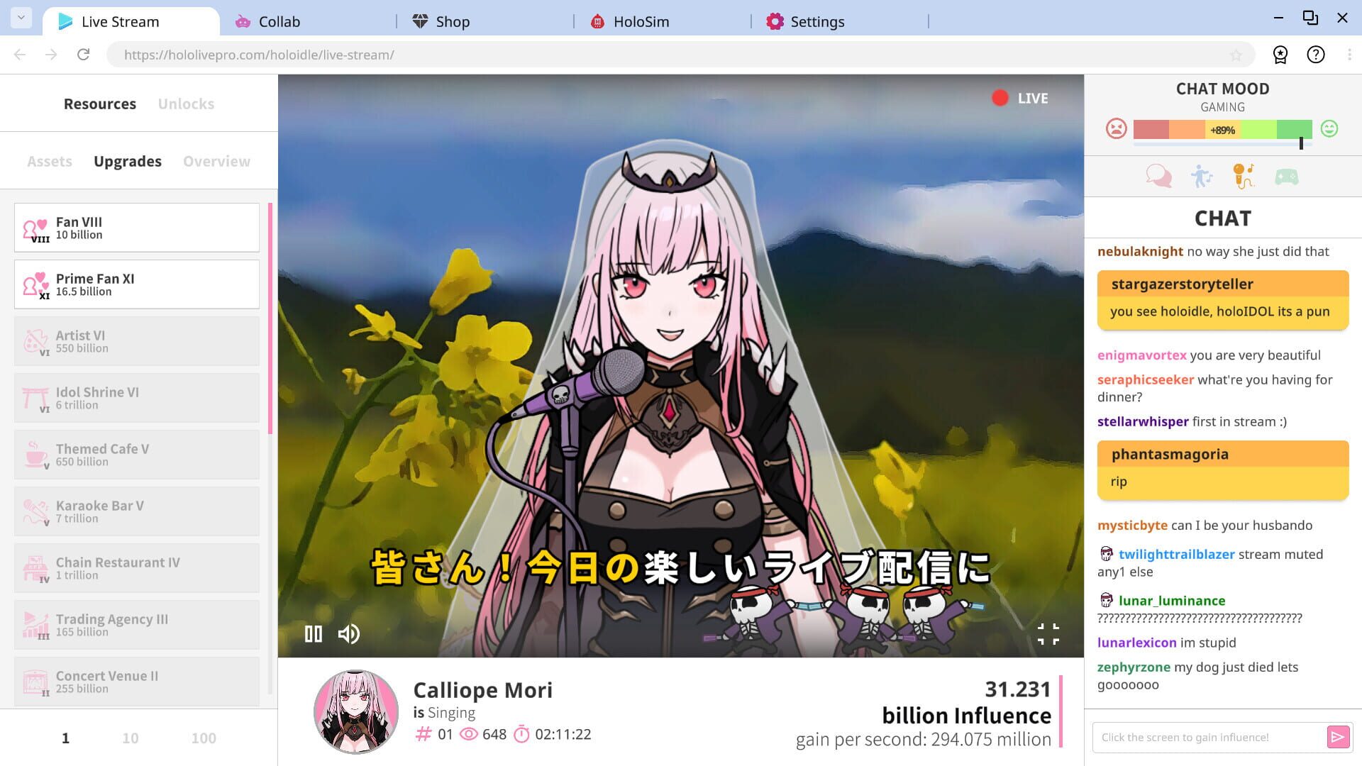 Screenshot for Holoidle