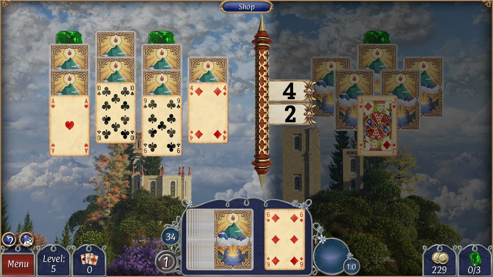 Screenshot for Jewel Match Solitaire Fantasy: Collector's Edition