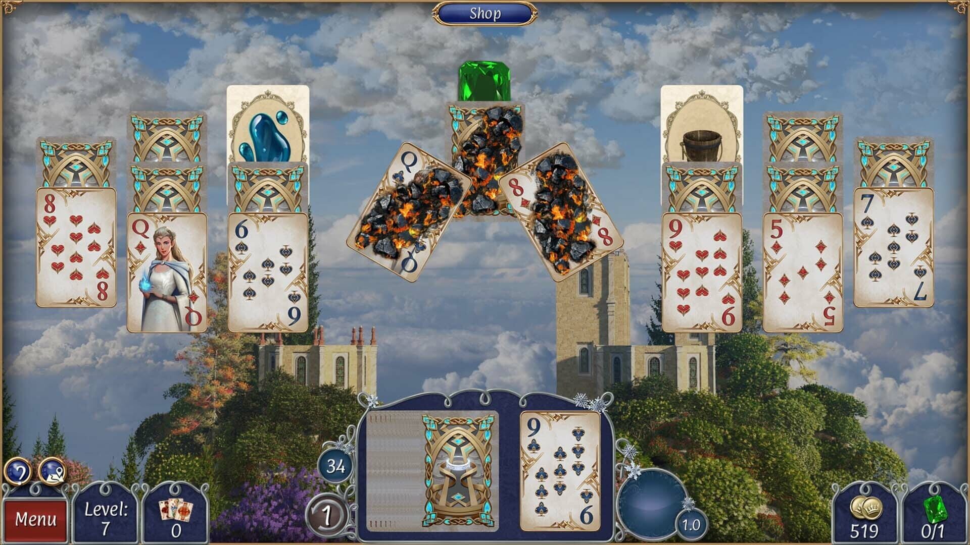 Screenshot for Jewel Match Solitaire Fantasy: Collector's Edition