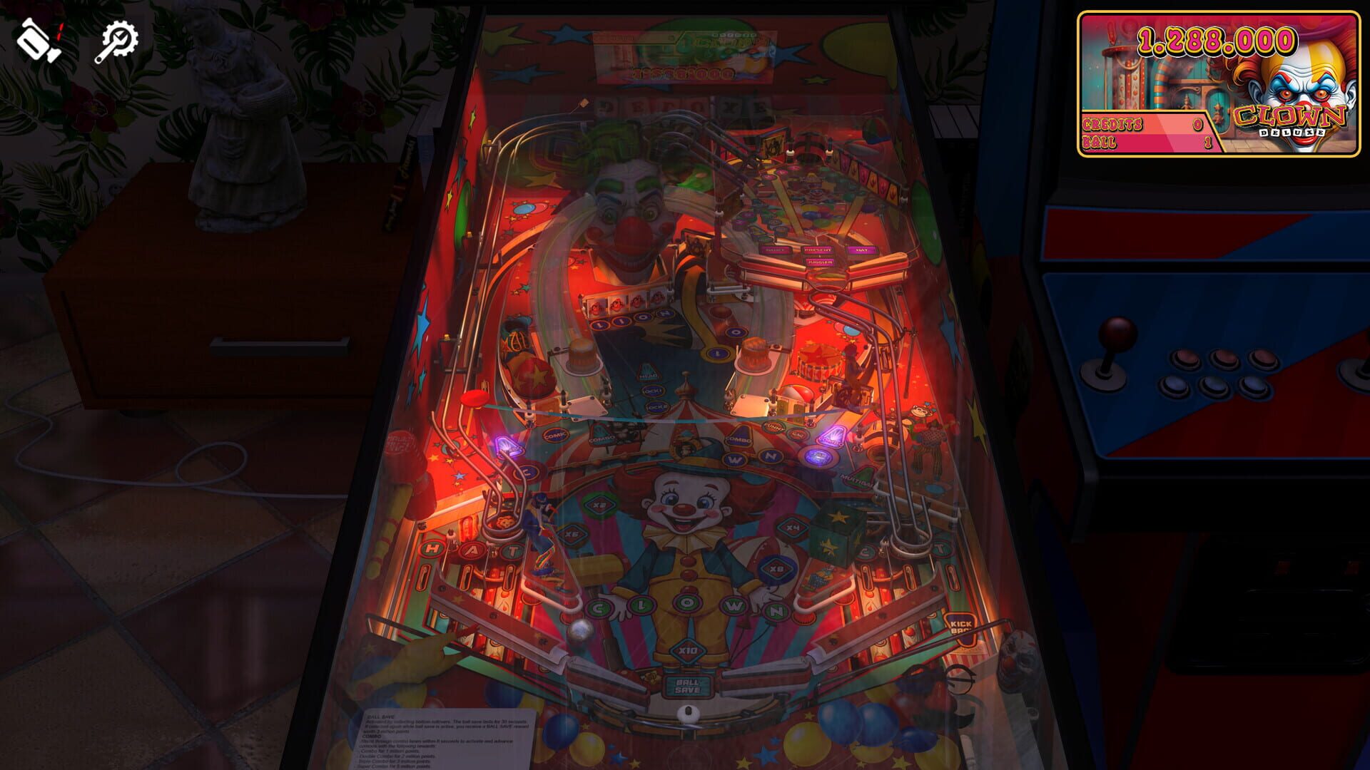 Screenshot for Zaccaria Pinball: Clown Deluxe Pinball Table