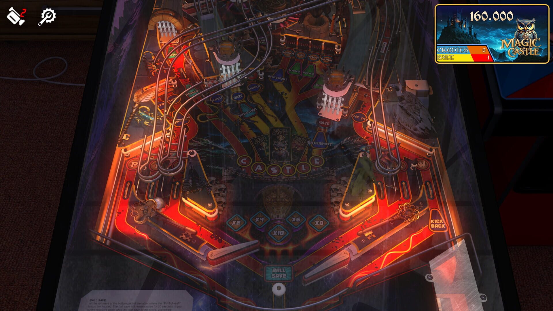 Screenshot for Zaccaria Pinball: Magic Castle Deluxe Pinball Table