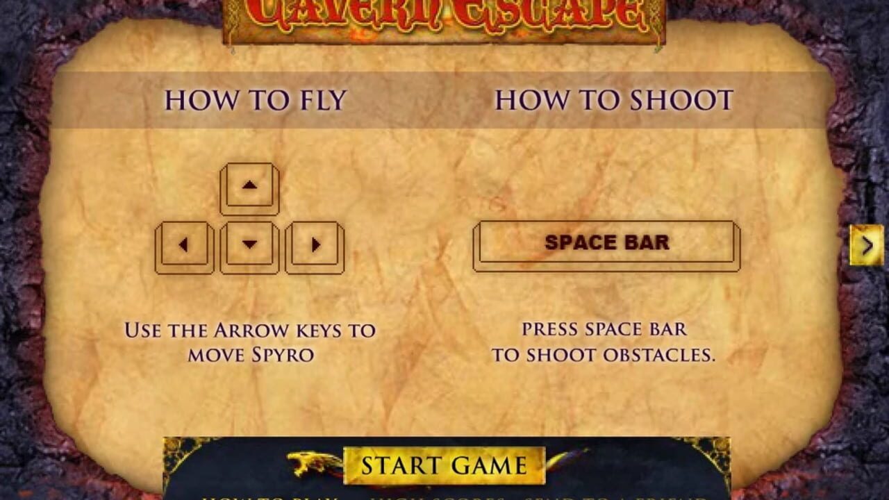 Screenshot for Spyro the Dragon: Cavern Escape