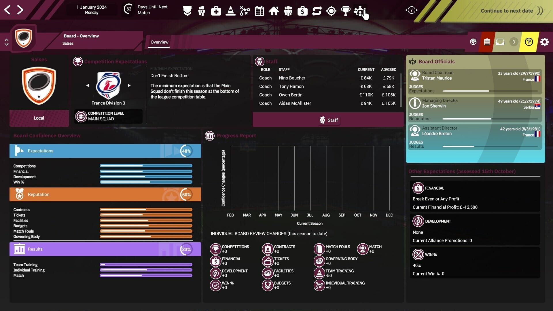 Screenshot for Rugby League Team Manager 4