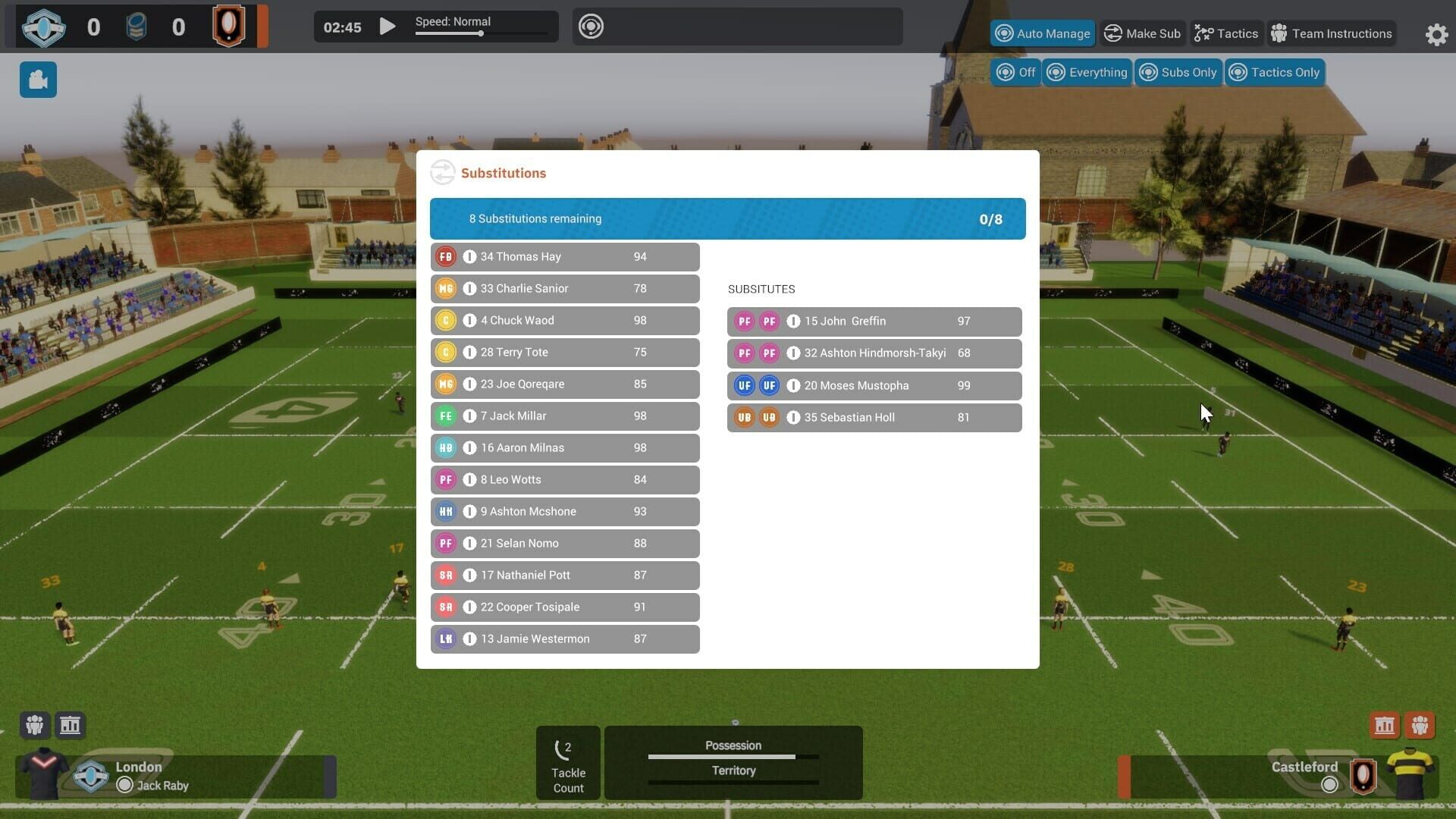 Screenshot for Rugby League Team Manager 4
