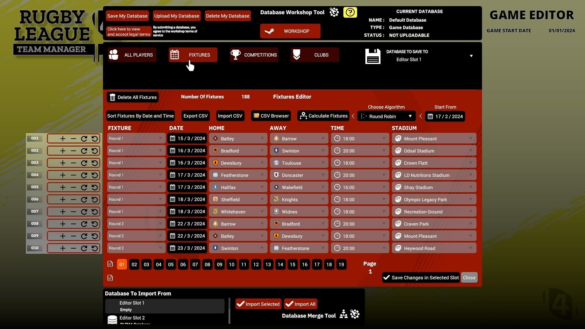 Screenshot for Rugby League Team Manager 4