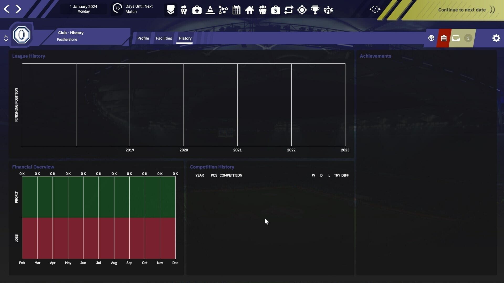 Screenshot for Rugby League Team Manager 4