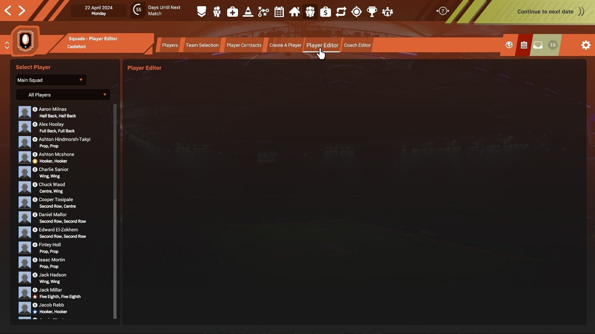 Screenshot for Rugby League Team Manager 4
