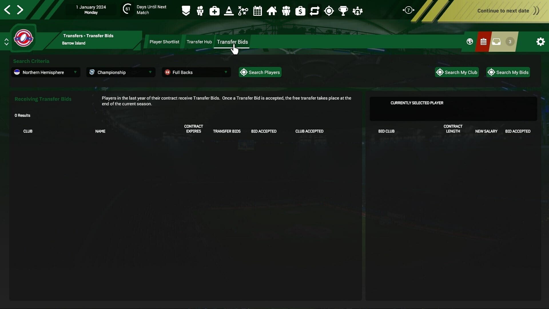 Screenshot for Rugby League Team Manager 4