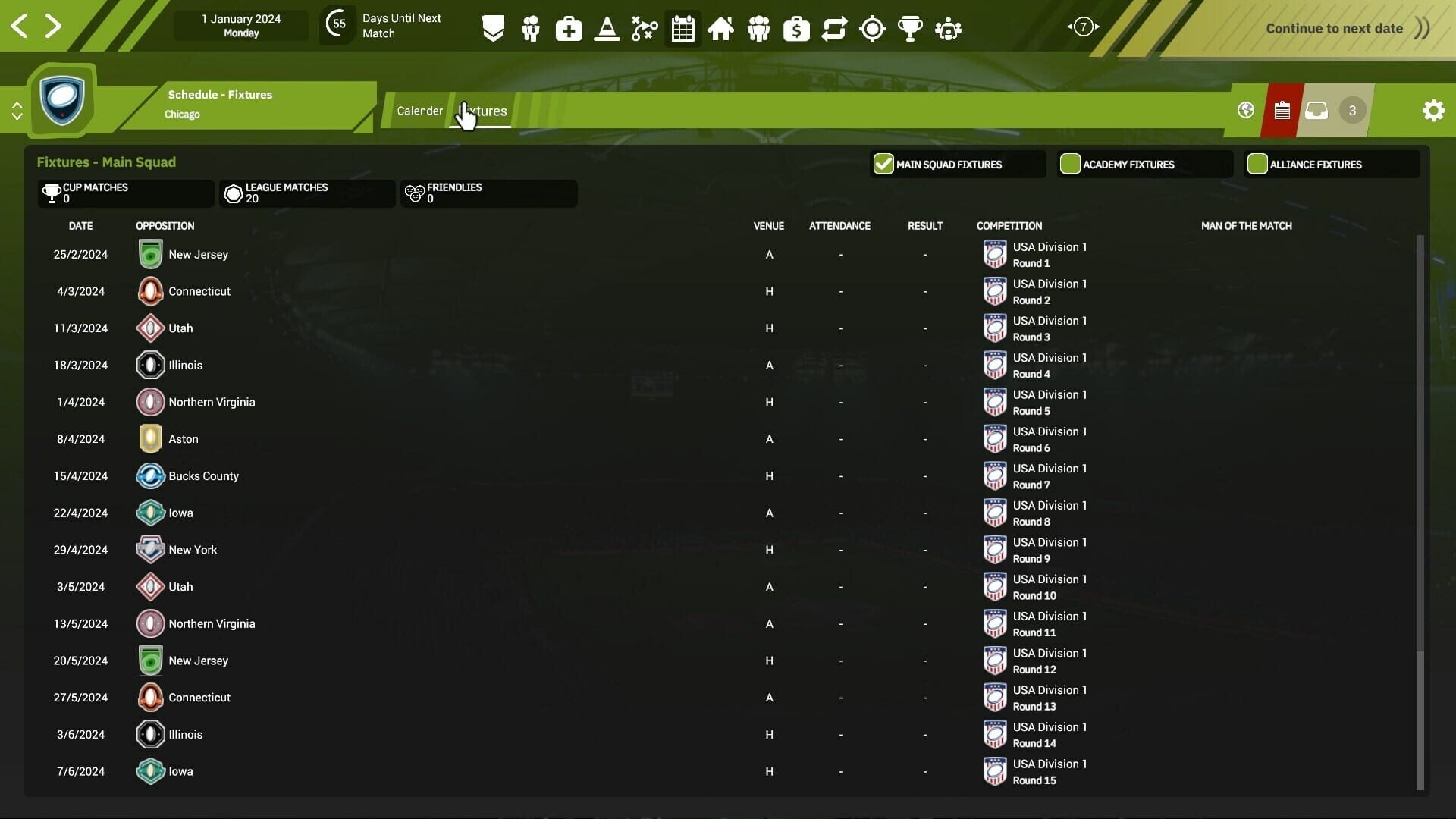 Screenshot for Rugby League Team Manager 4
