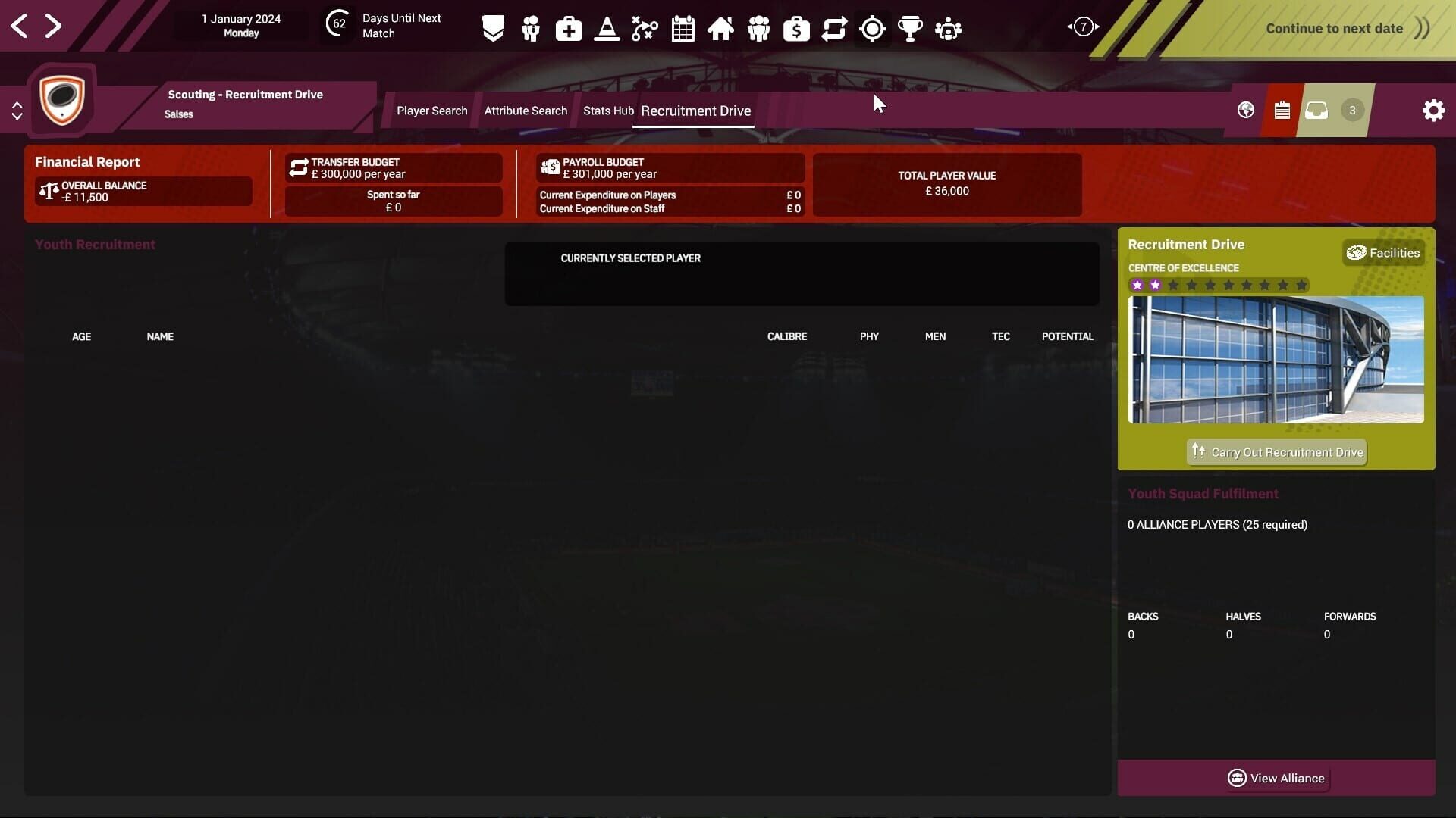 Screenshot for Rugby League Team Manager 4