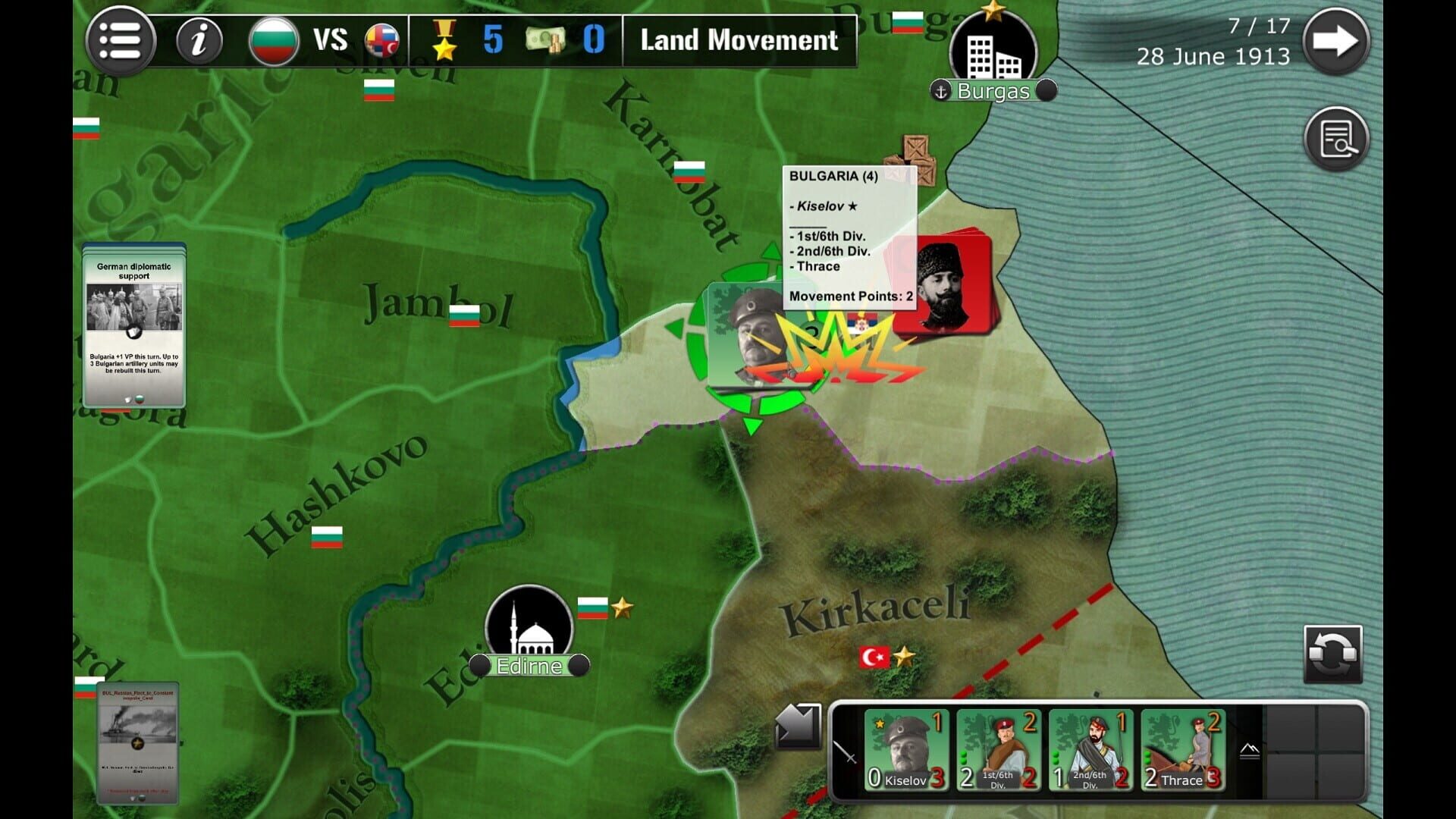 Screenshot for Wars Across the World: Bulgaria 1913