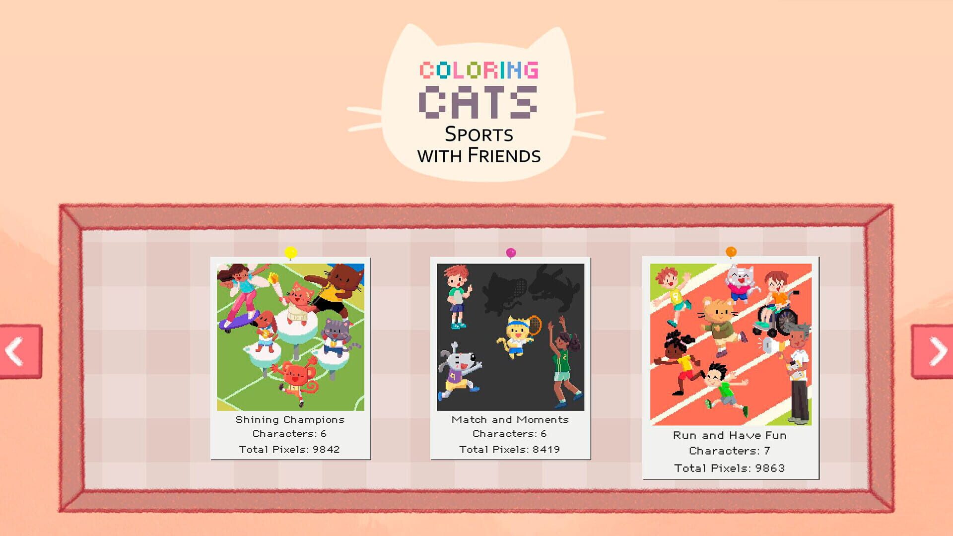 Screenshot for Coloring Cats: Sports With Friends