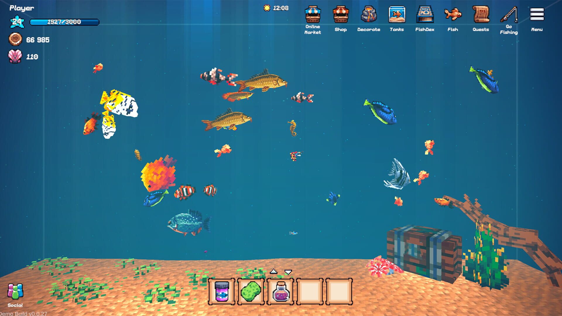 Screenshot for Tiny Aquarium: Social Fishkeeping