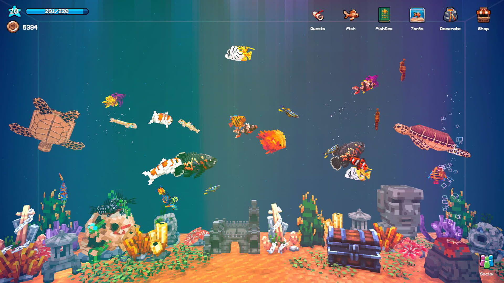Screenshot for Tiny Aquarium: Social Fishkeeping
