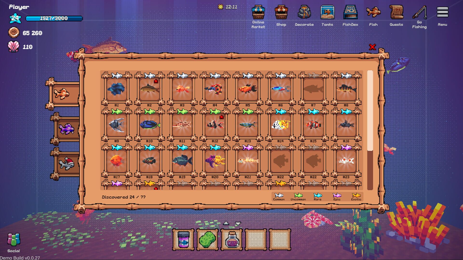Screenshot for Tiny Aquarium: Social Fishkeeping