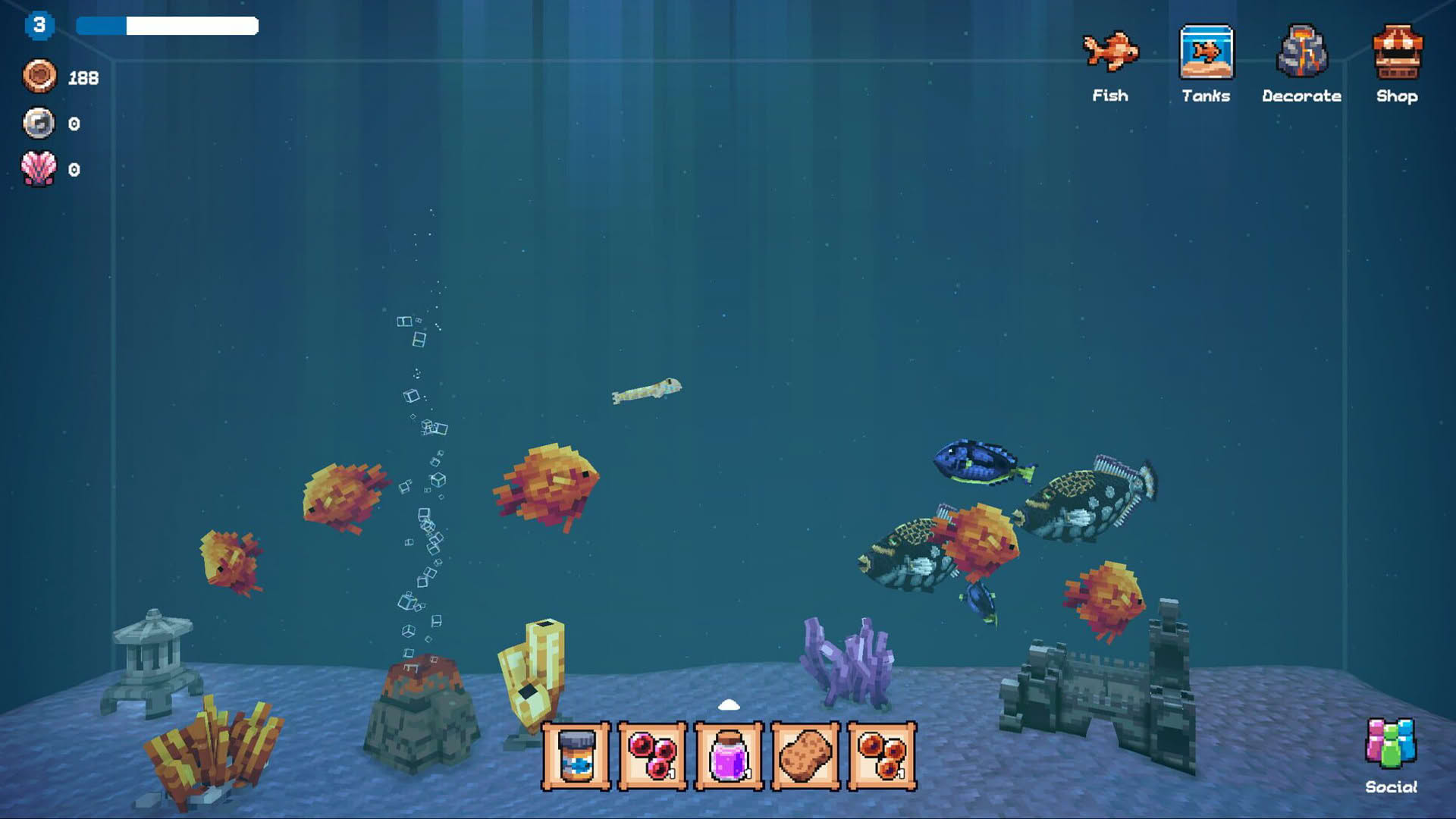 Screenshot for Tiny Aquarium: Social Fishkeeping