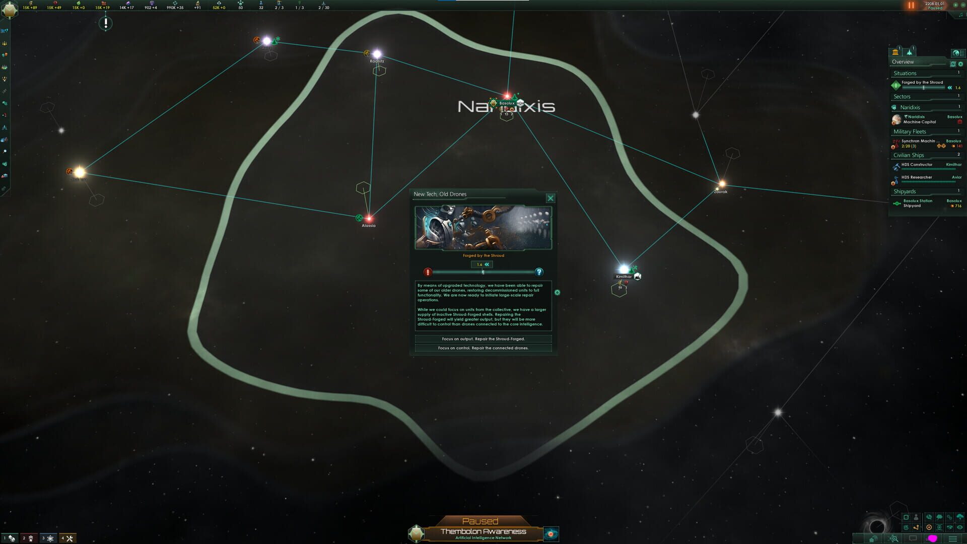 Screenshot for Stellaris: Shadows of the Shroud