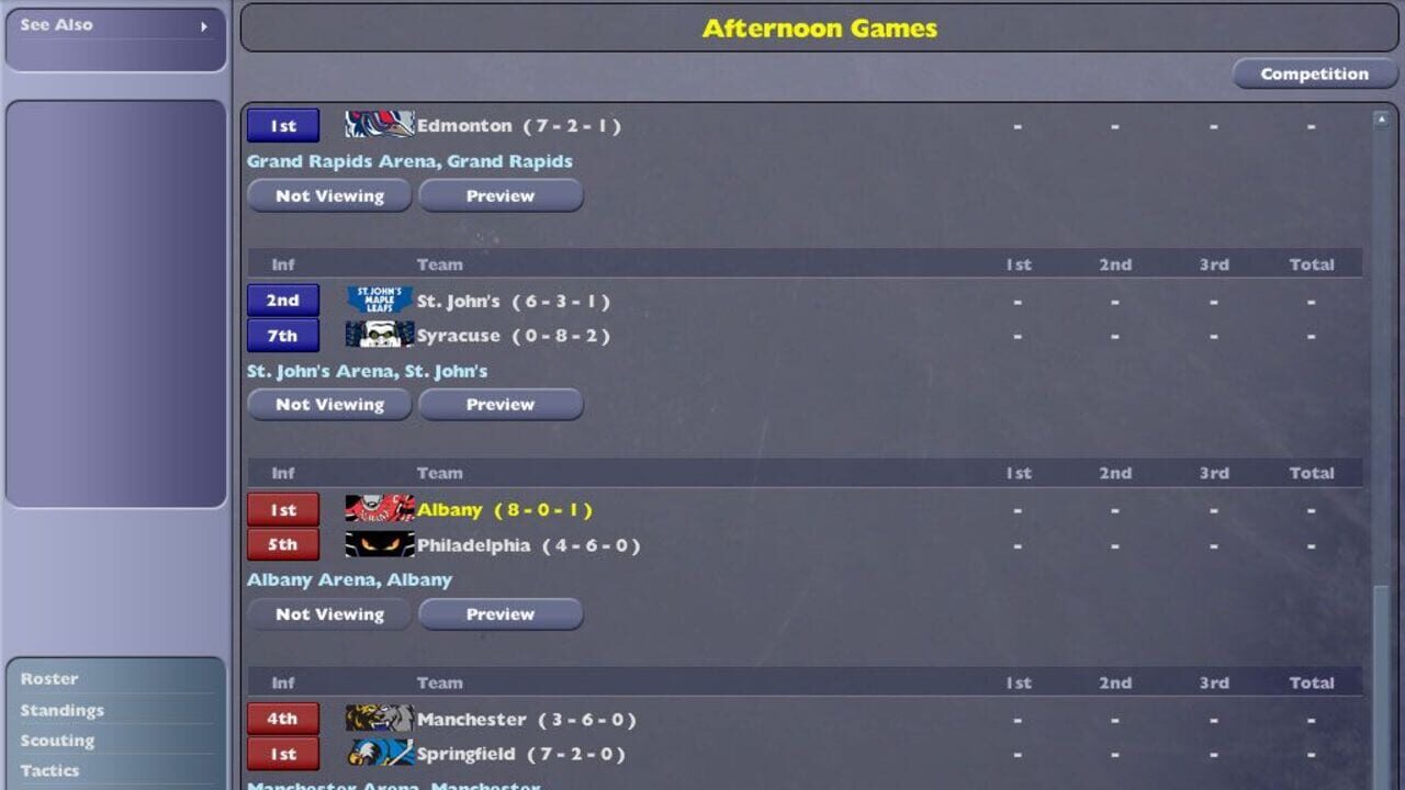 Screenshot for NHL Eastside Hockey Manager 2005