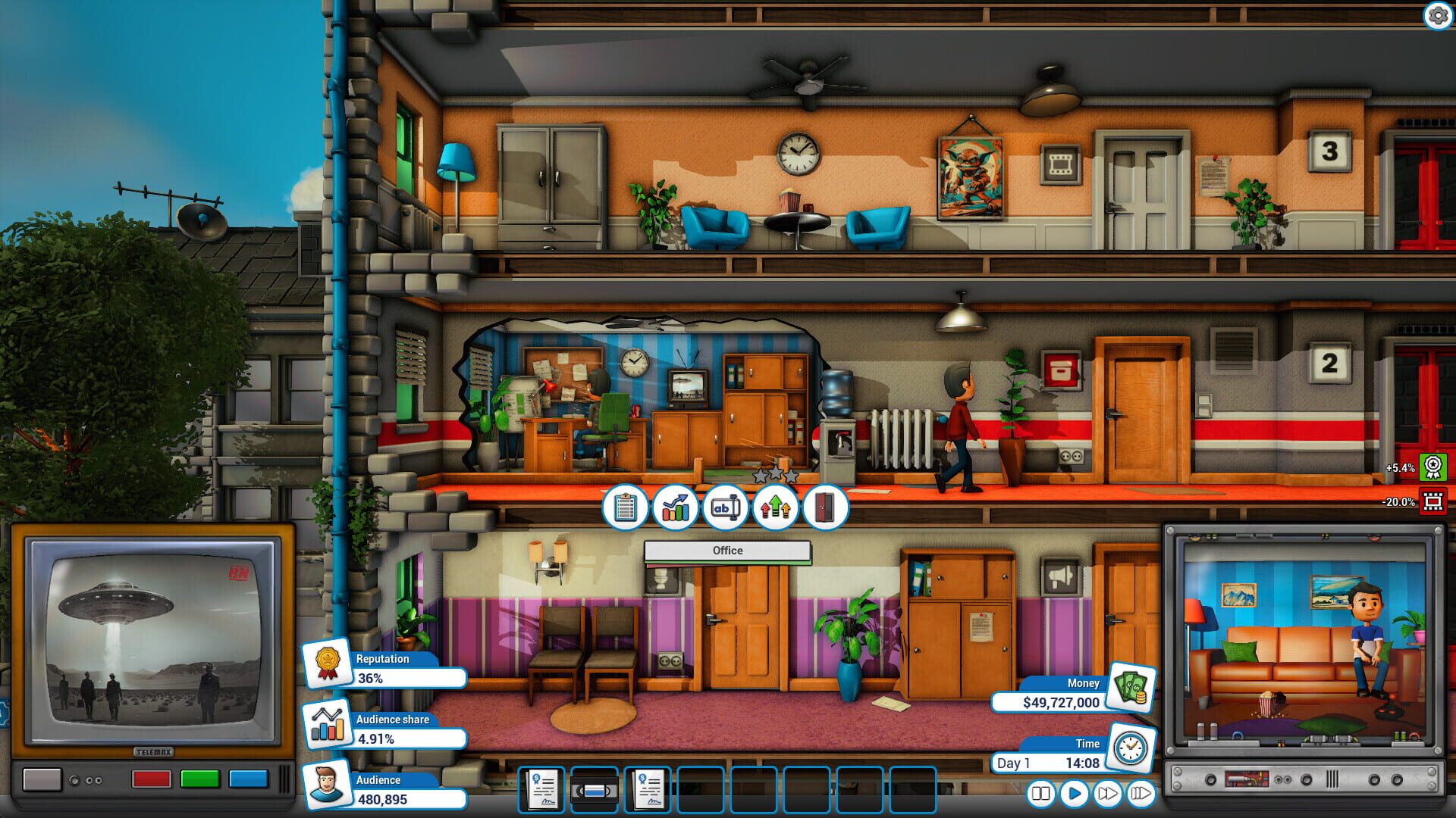 Screenshot for Mad Television Tycoon