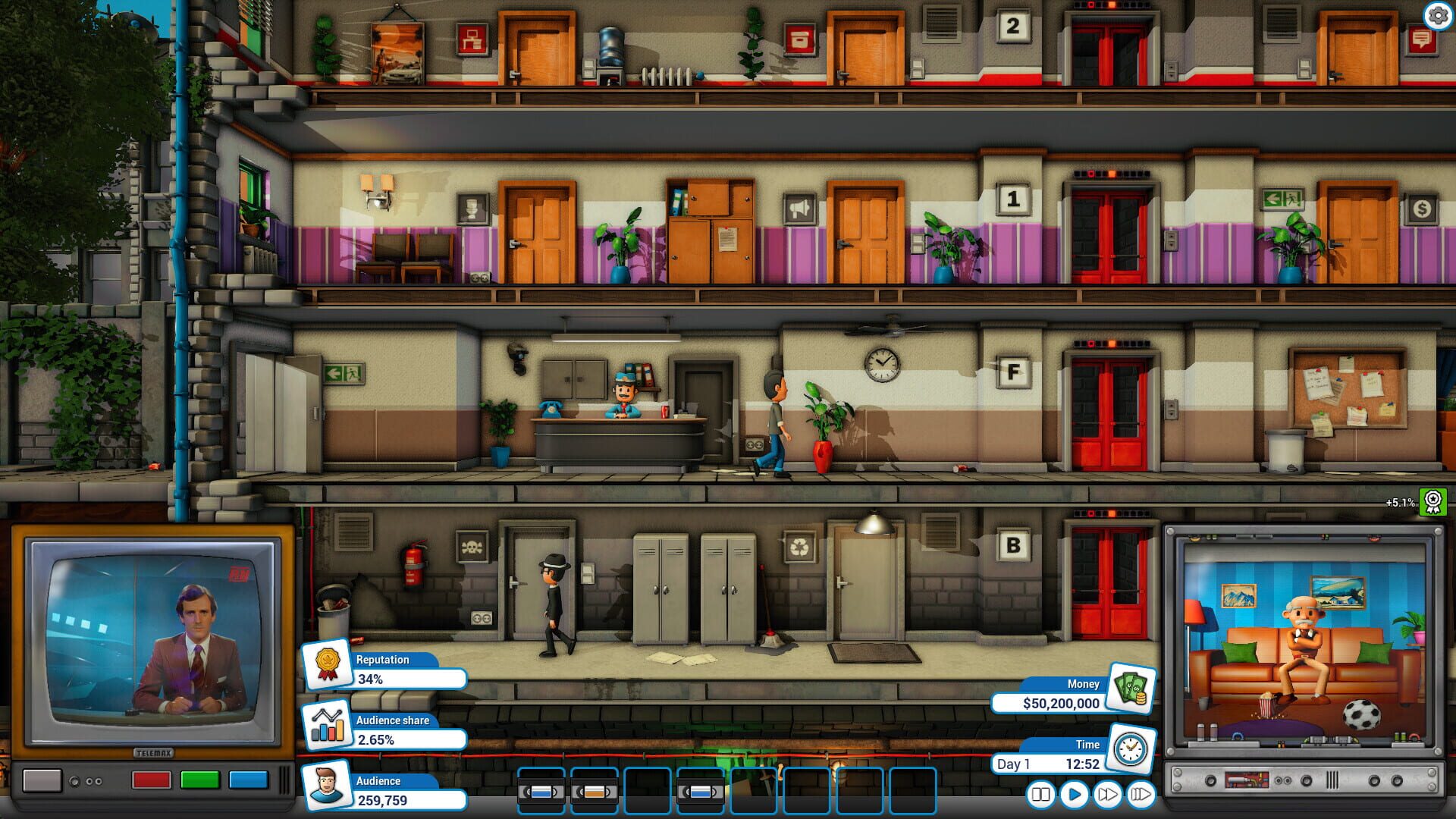 Screenshot for Mad Television Tycoon