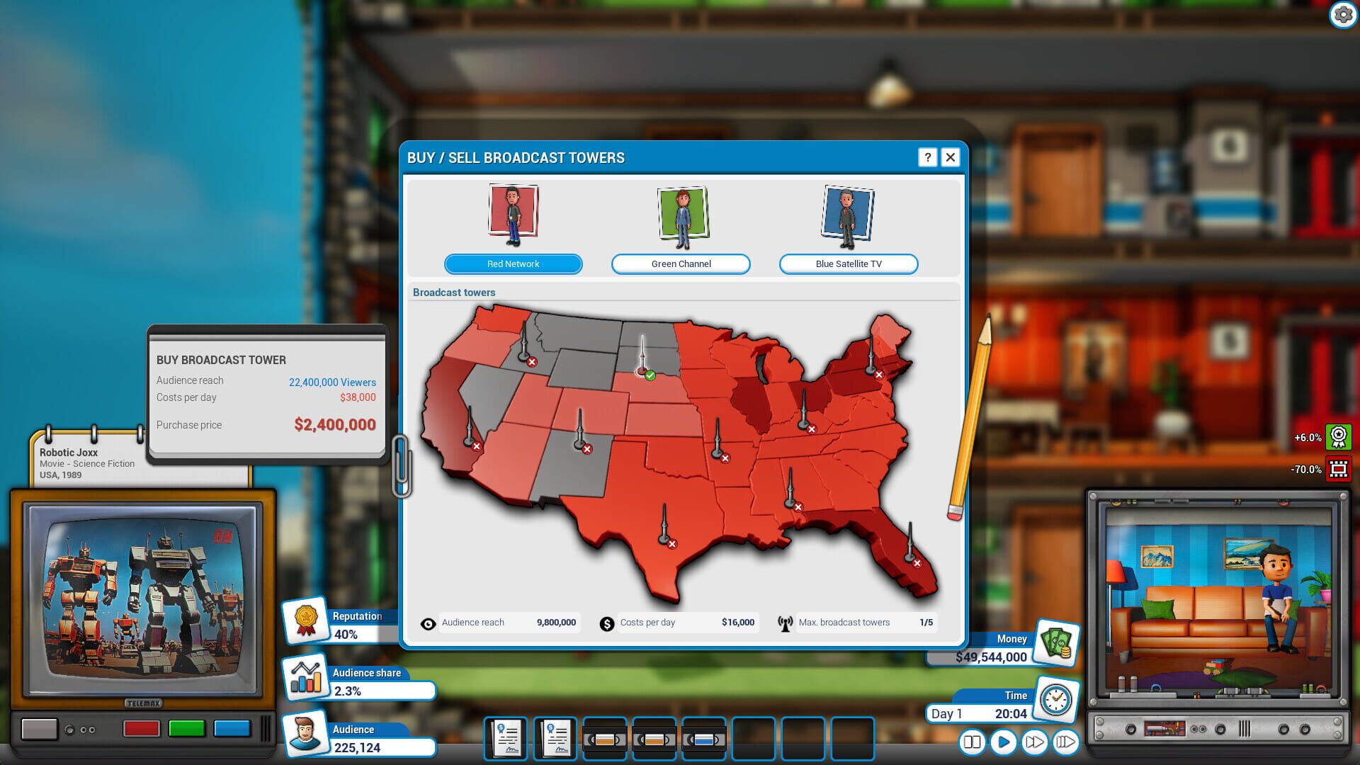 Screenshot for Mad Television Tycoon