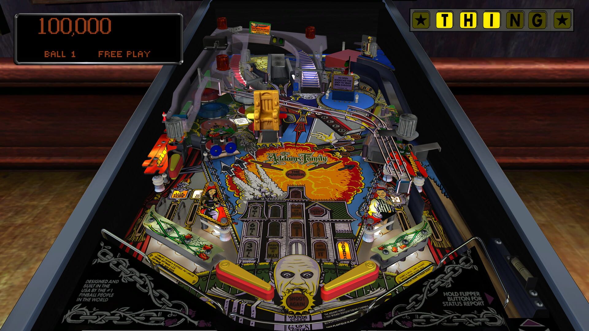 Screenshot for Pinball Arcade: The Addams Family