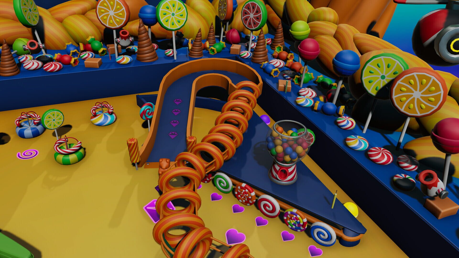 Screenshot for Roxy Raccoon's Pinball Panic: Candycopia