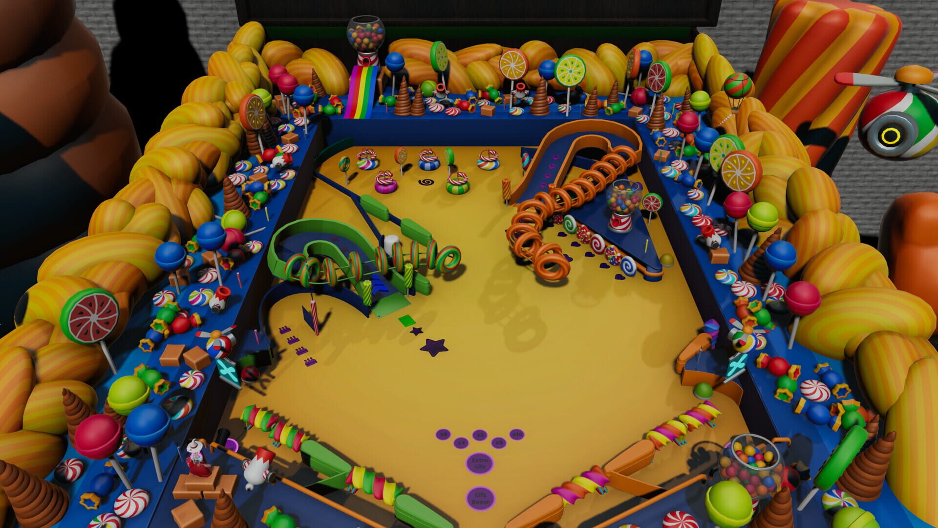 Screenshot for Roxy Raccoon's Pinball Panic: Candycopia