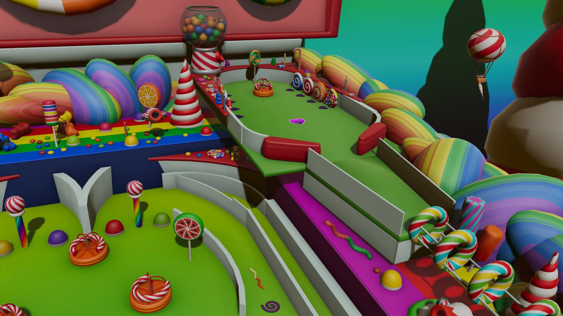 Screenshot for Roxy Raccoon's Pinball Panic: Candycopia