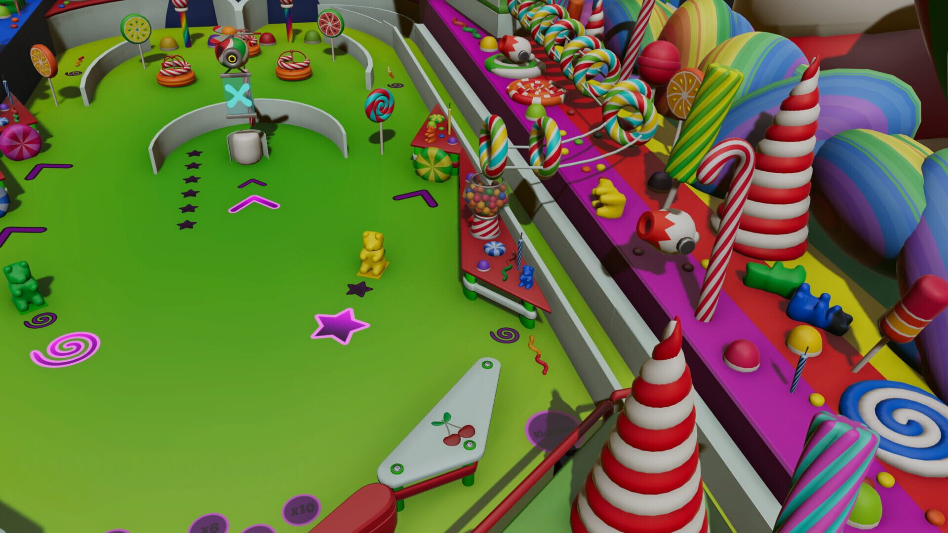 Screenshot for Roxy Raccoon's Pinball Panic: Candycopia