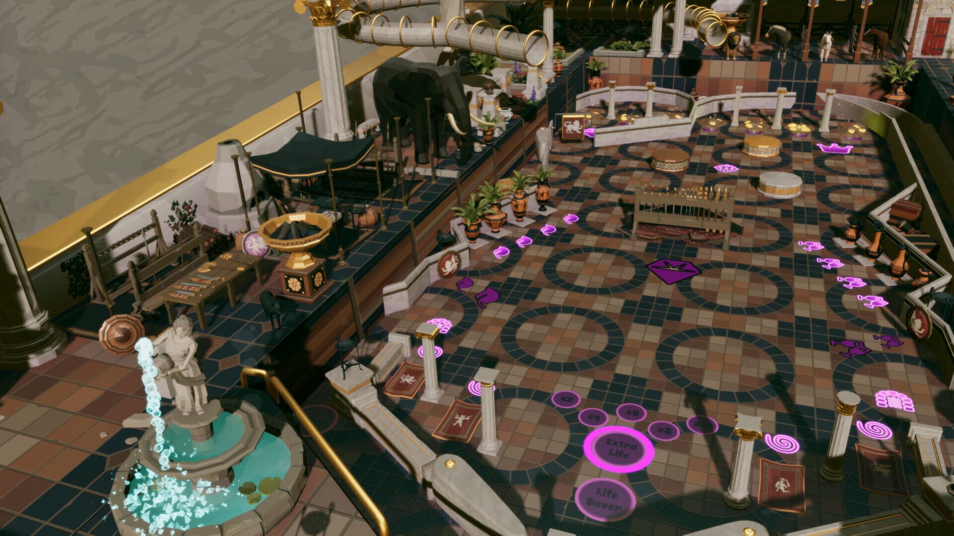 Screenshot for Roxy Raccoon's Pinball Panic: Roman Renaissance