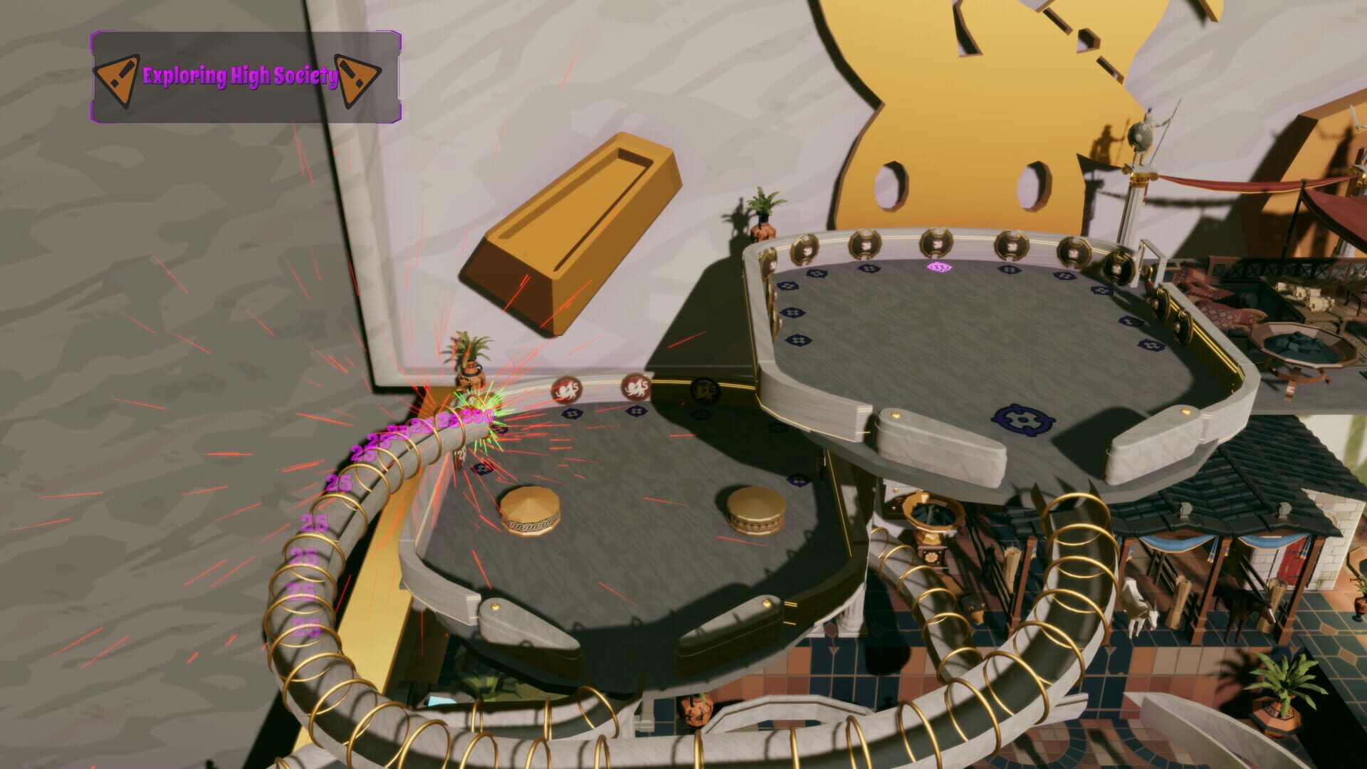 Screenshot for Roxy Raccoon's Pinball Panic: Roman Renaissance