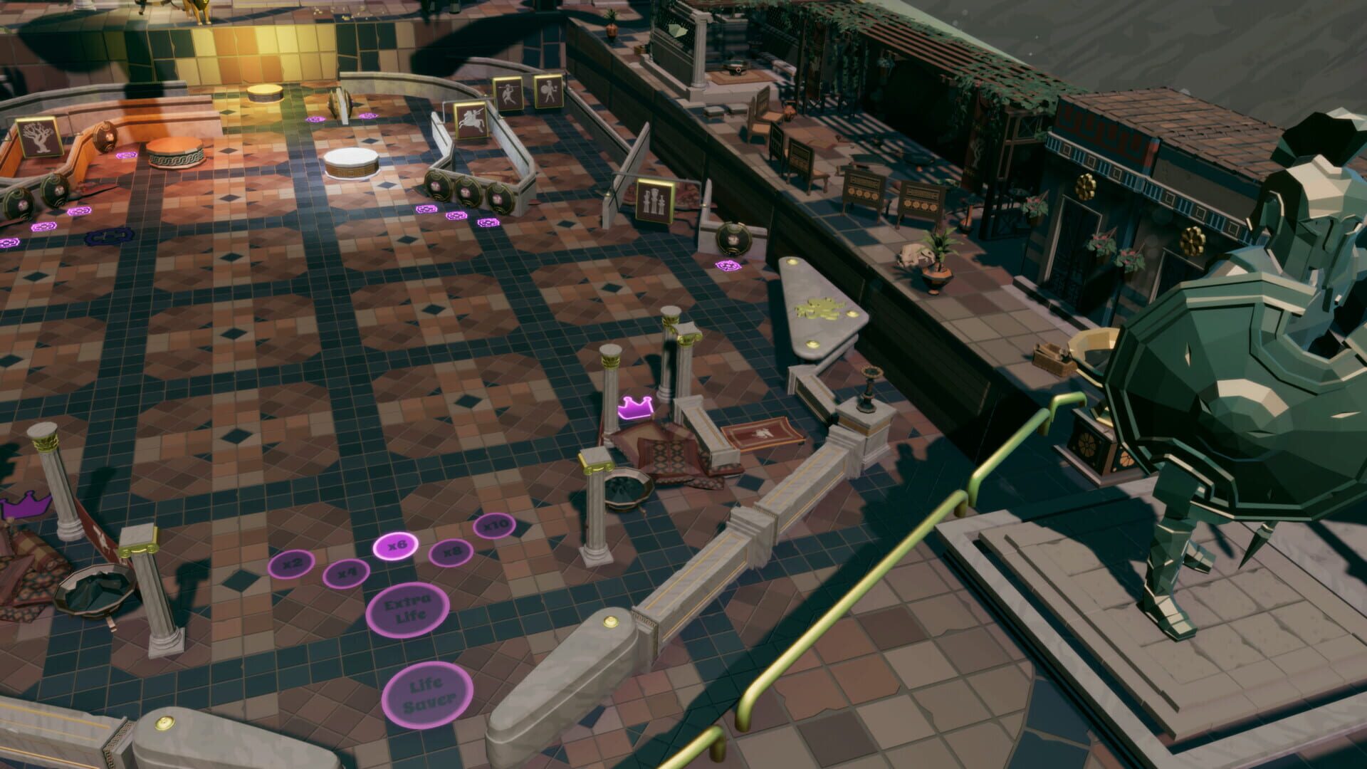 Screenshot for Roxy Raccoon's Pinball Panic: Roman Renaissance
