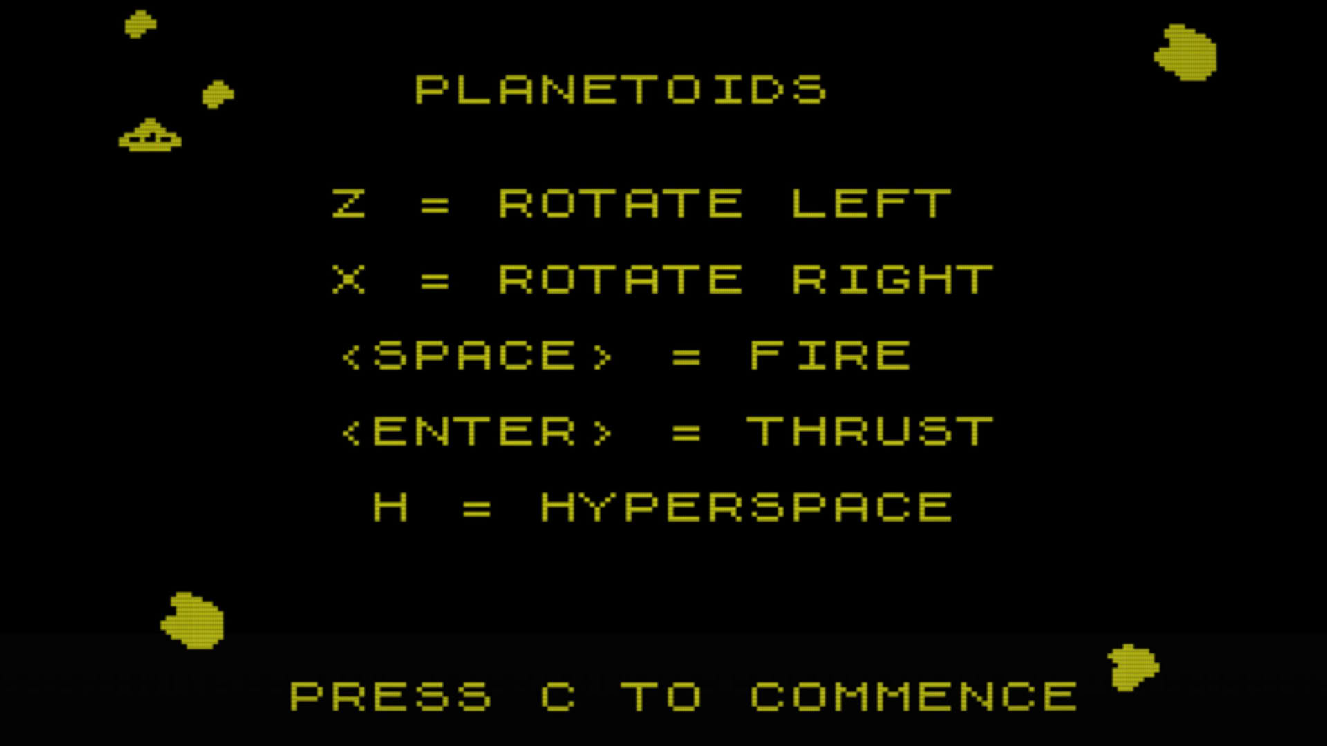Screenshot for Planetoids