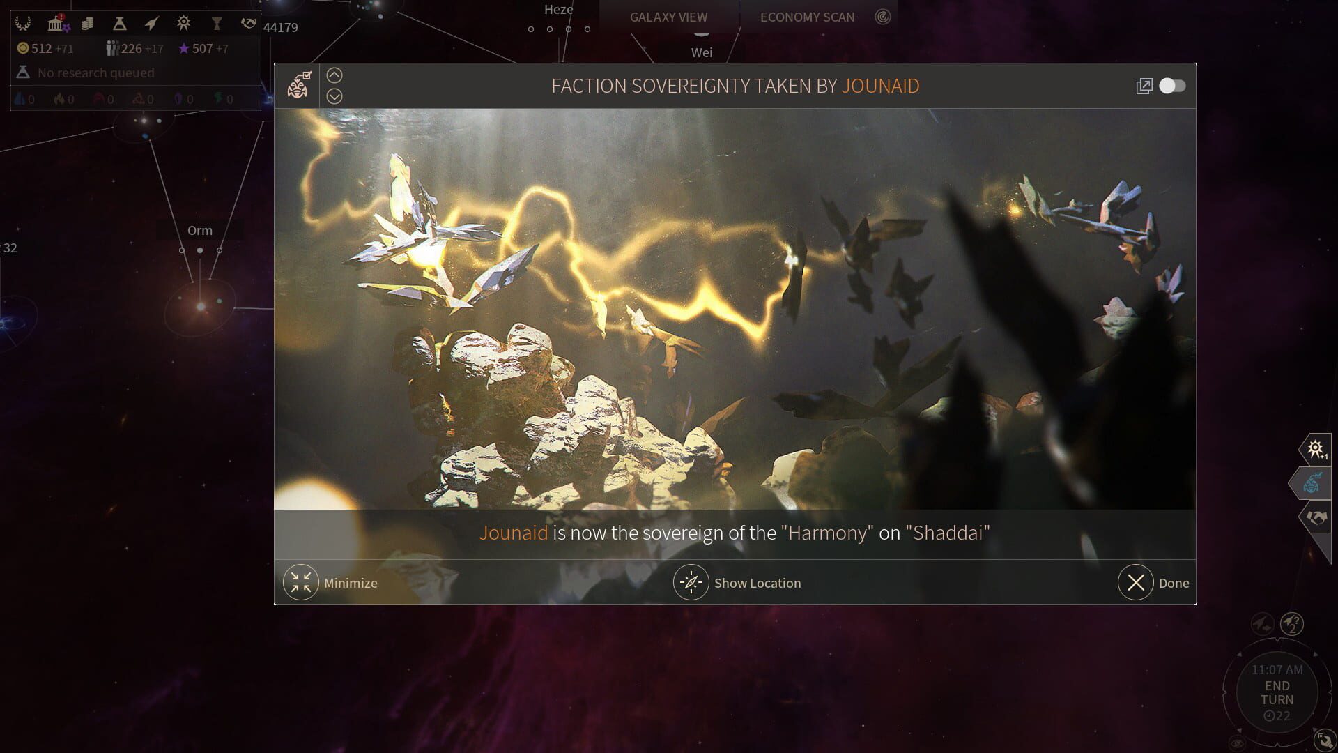 Screenshot for Endless Space 2: Lost Symphony
