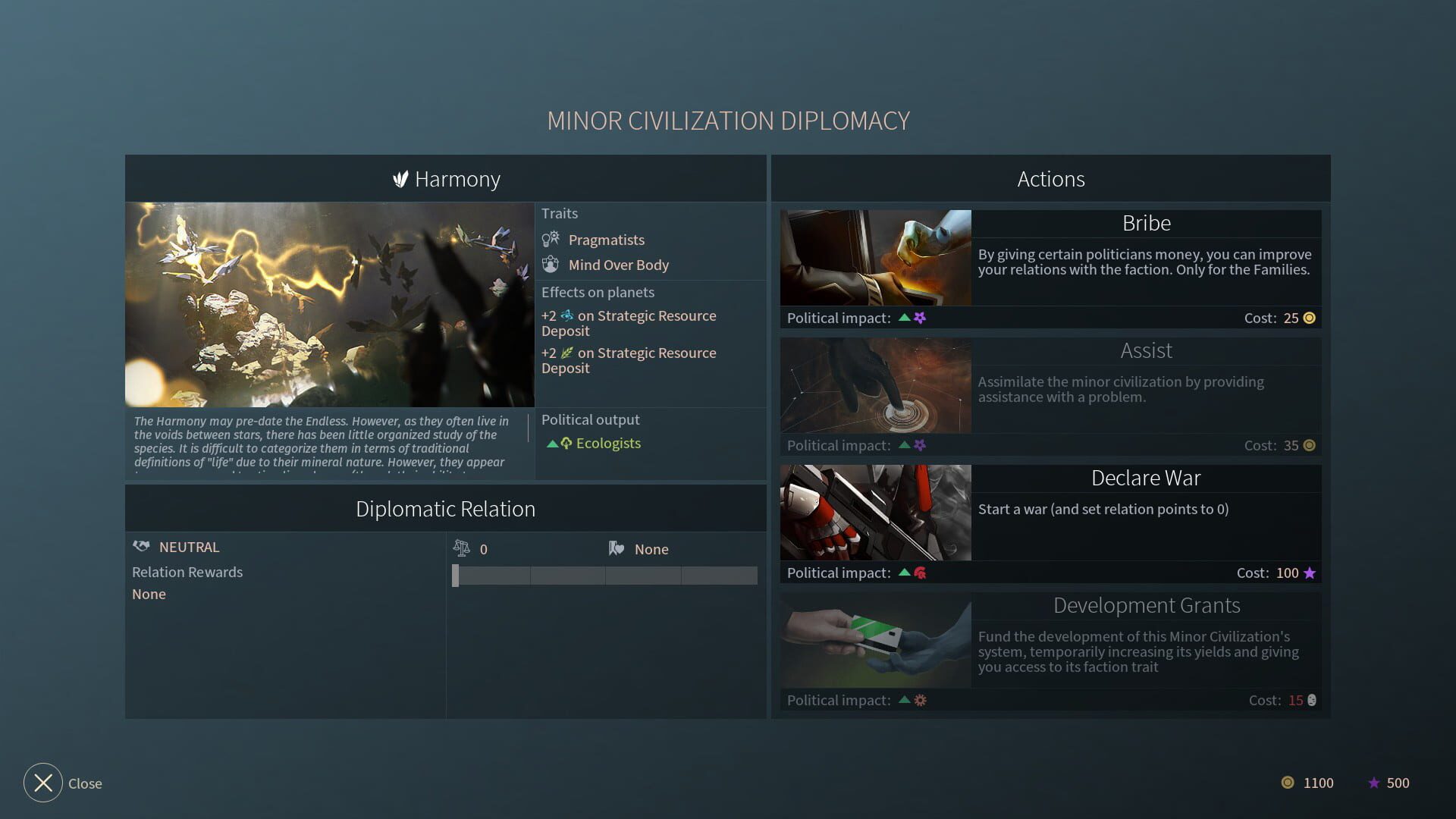 Screenshot for Endless Space 2: Lost Symphony