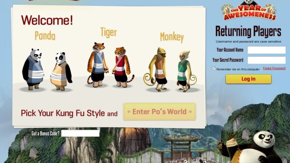 Screenshot for Kung Fu Panda World