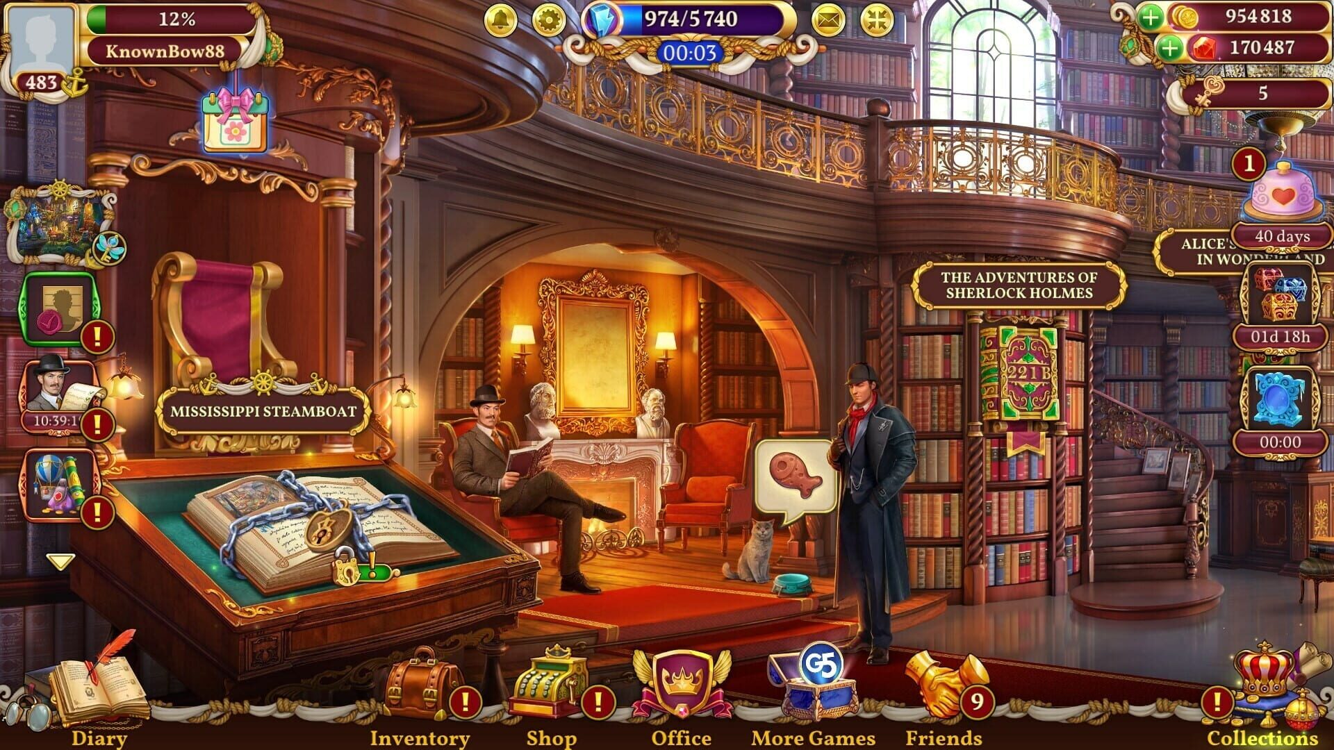 Screenshot for Sherlock: Hidden Object & Match-3 Mystery