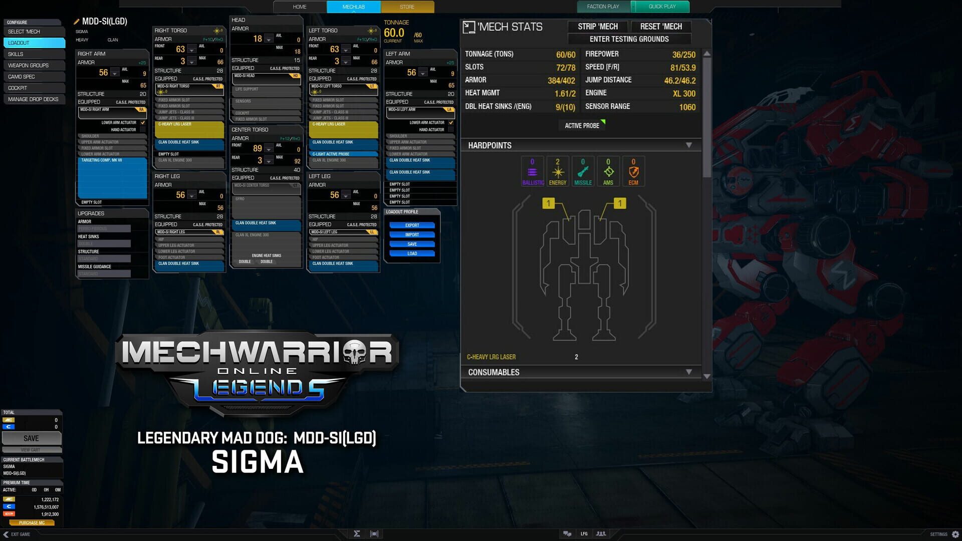 Screenshot for MechWarrior Online: Sigma Legendary Mech Pack