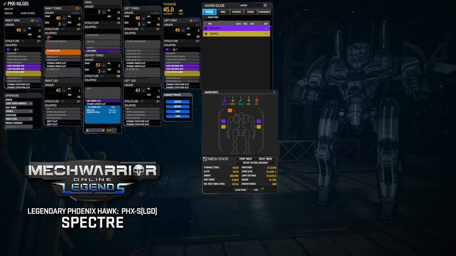 Screenshot for MechWarrior Online: Spectre Legendary Mech Pack