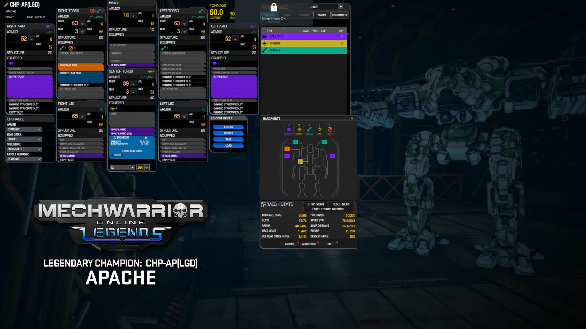 Screenshot for MechWarrior Online: Apache Legendary Mech Pack
