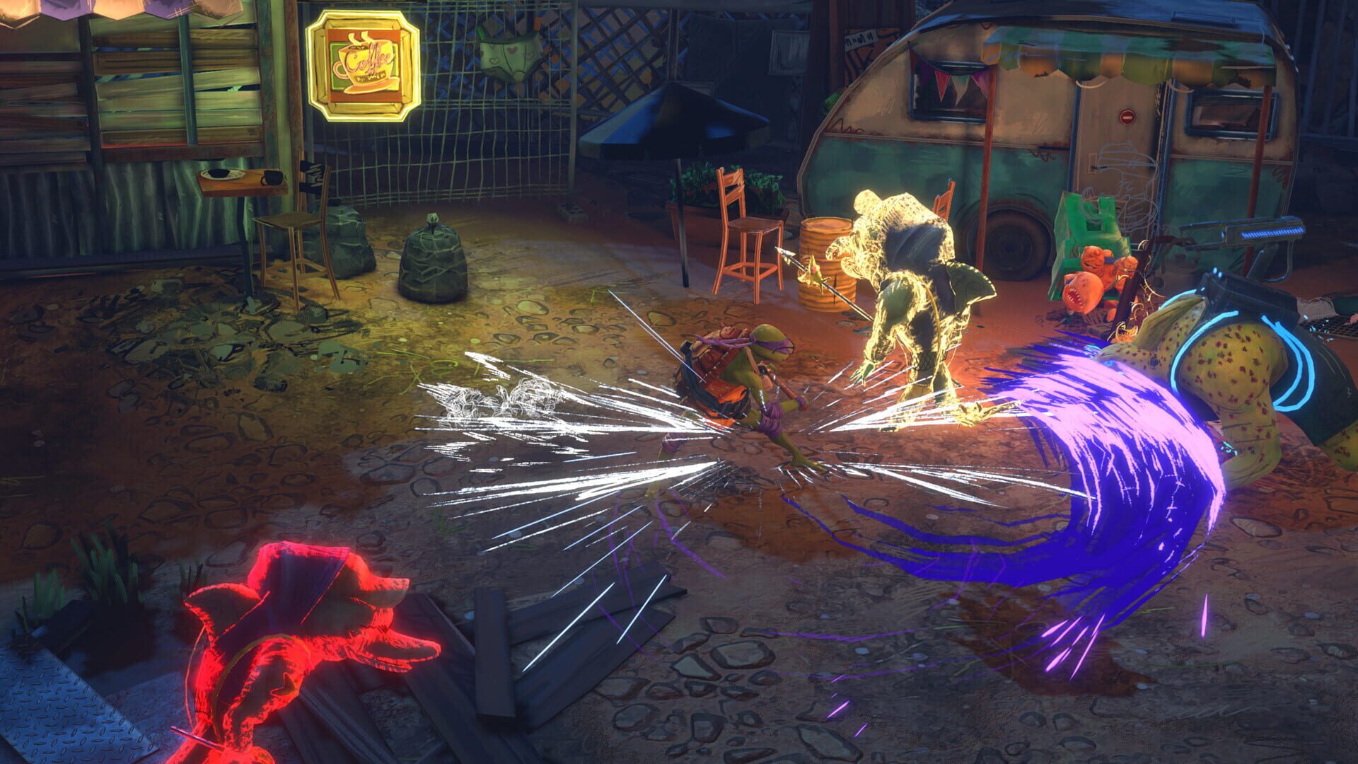 Screenshot for Teenage Mutant Ninja Turtles: Mutants Unleashed - Fresh Meat Mission Pack