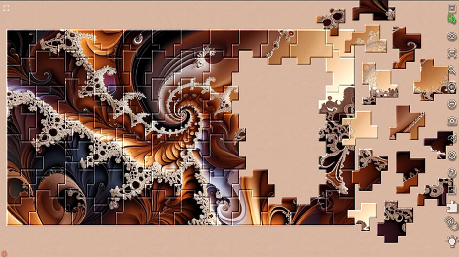 Screenshot for Master of Pieces Jigsaw Puzzle: Mandalas and Fractals